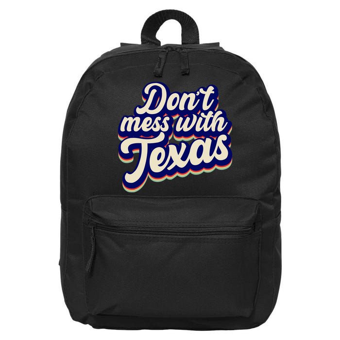Don't Mess With Texas Retro Logo 16 in Basic Backpack