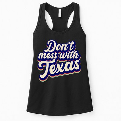 Don't Mess With Texas Retro Logo Womens Tank Top