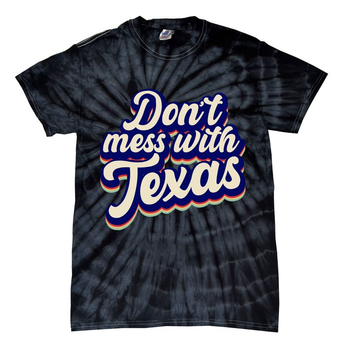 Don't Mess With Texas Retro Logo Tie-Dye T-Shirt