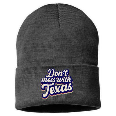 Don't Mess With Texas Retro Logo Sustainable Knit Beanie