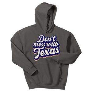 Don't Mess With Texas Retro Logo Kids Hoodie