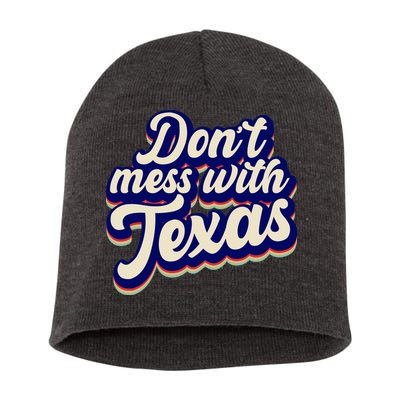Don't Mess With Texas Retro Logo Short Acrylic Beanie