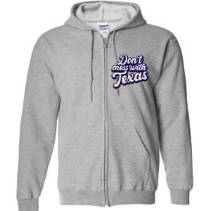 Don't Mess With Texas Retro Logo Full Zip Hoodie