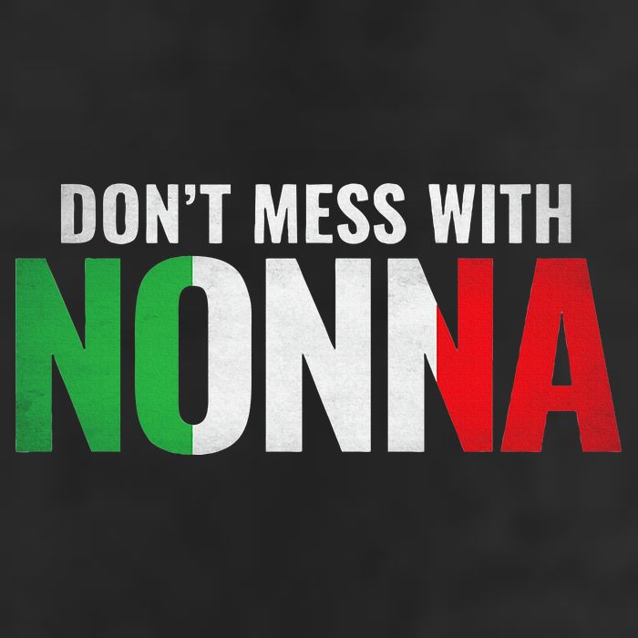DonT Mess With Nonna Italian Grandma 7 Panel Mesh Trucker Snapback Hat