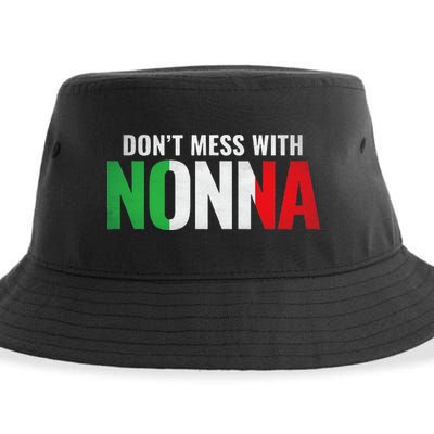 DonT Mess With Nonna Italian Grandma Sustainable Bucket Hat