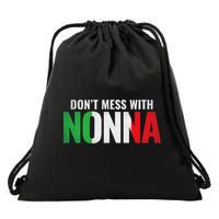 DonT Mess With Nonna Italian Grandma Drawstring Bag