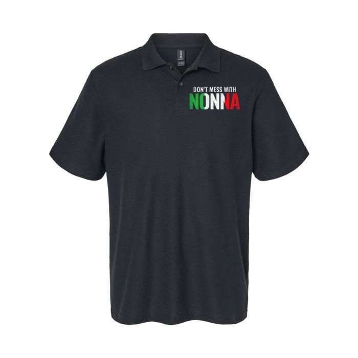 DonT Mess With Nonna Italian Grandma Softstyle Adult Sport Polo