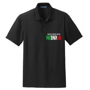 DonT Mess With Nonna Italian Grandma Dry Zone Grid Polo