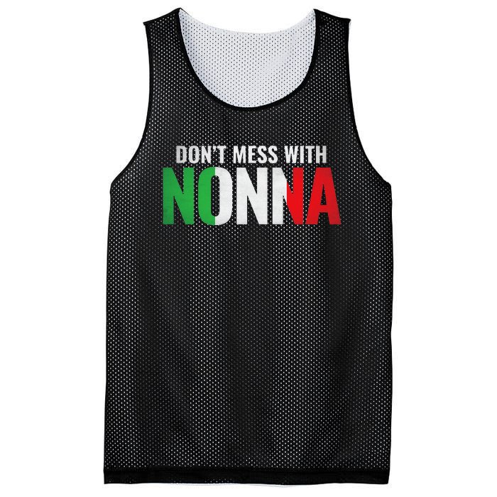 DonT Mess With Nonna Italian Grandma Mesh Reversible Basketball Jersey Tank