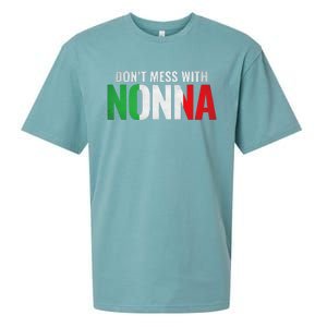 DonT Mess With Nonna Italian Grandma Sueded Cloud Jersey T-Shirt