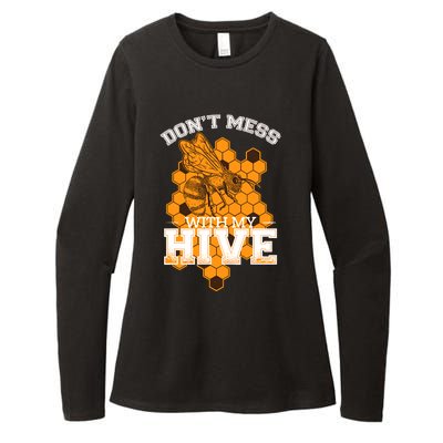 DonT Mess With My Hive | Beekeeping Beekeeper Beehive Womens CVC Long Sleeve Shirt