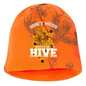 DonT Mess With My Hive | Beekeeping Beekeeper Beehive Kati - Camo Knit Beanie