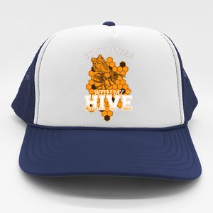 DonT Mess With My Hive | Beekeeping Beekeeper Beehive Trucker Hat