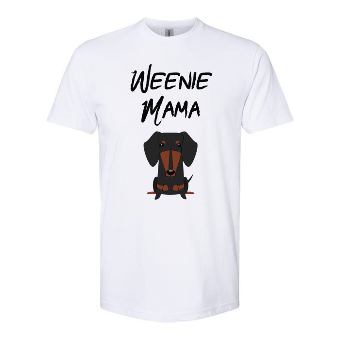 Dachshund Mom Weiner dog Wo Softstyle CVC T-Shirt