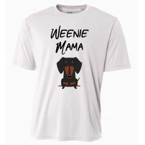 Dachshund Mom Weiner dog Wo Cooling Performance Crew T-Shirt