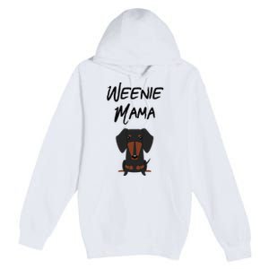 Dachshund Mom Weiner dog Wo Premium Pullover Hoodie