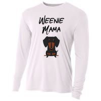 Dachshund Mom Weiner dog Wo Cooling Performance Long Sleeve Crew