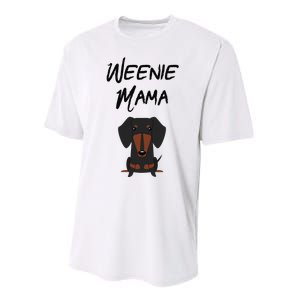 Dachshund Mom Weiner dog Wo Performance Sprint T-Shirt