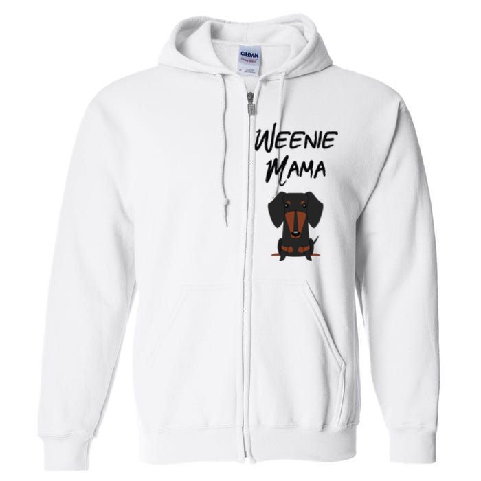 Dachshund Mom Weiner dog Wo Full Zip Hoodie