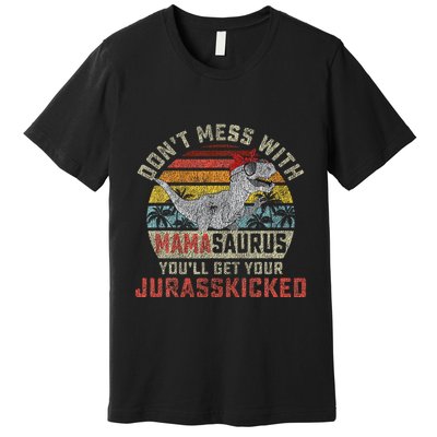 Dont Mess With Mamasaurus Youll Get Jurasskicked Premium T-Shirt