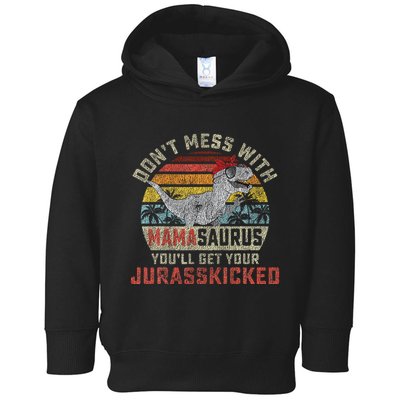 Dont Mess With Mamasaurus Youll Get Jurasskicked Toddler Hoodie
