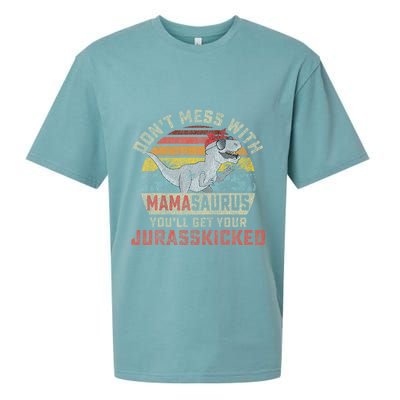 Dont Mess With Mamasaurus Youll Get Jurasskicked Sueded Cloud Jersey T-Shirt