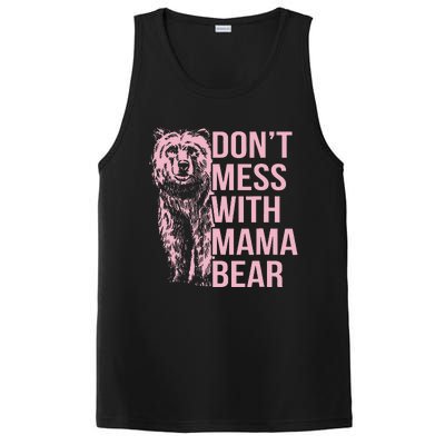 Don't Mess with Mama Bear Vintage Mom Mommy Mother's Day PosiCharge Competitor Tank