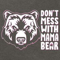 Dont Mess With Mama Bear Cotton Canvas Backpack