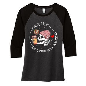 Dance Mom Weekends Coffee Dance Comps Tie Dye Women Women's Tri-Blend 3/4-Sleeve Raglan Shirt