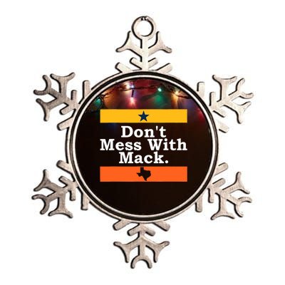 Don't Mess With Mack Houston Mattress Mack Metallic Star Ornament