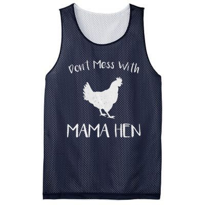 Don't Mess With Mama Hen Mother's Day Chicken Mom Mesh Reversible Basketball Jersey Tank