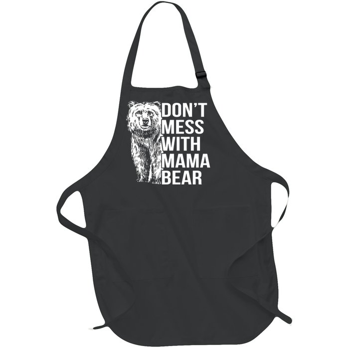 Don't Mess With Mama Bear Full-Length Apron With Pockets