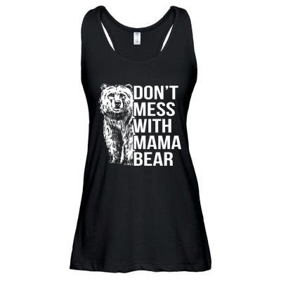 Don't Mess With Mama Bear Ladies Essential Flowy Tank