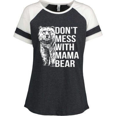 Don't Mess With Mama Bear Enza Ladies Jersey Colorblock Tee