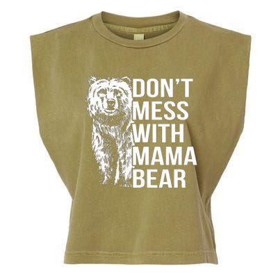 Don't Mess With Mama Bear Garment-Dyed Women's Muscle Tee