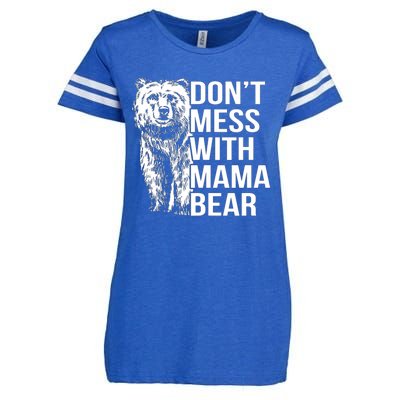 Don't Mess With Mama Bear Enza Ladies Jersey Football T-Shirt