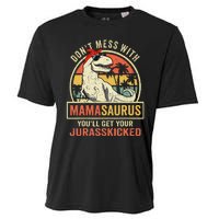 Dont Mess With Mamasaurus Youll Get Jurasskicked Mothers Day Cooling Performance Crew T-Shirt