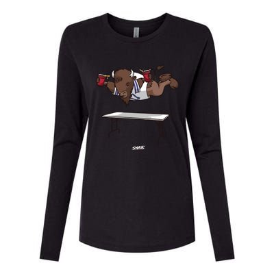 Dan Mitchell Wearing Smash Tables Womens Cotton Relaxed Long Sleeve T-Shirt