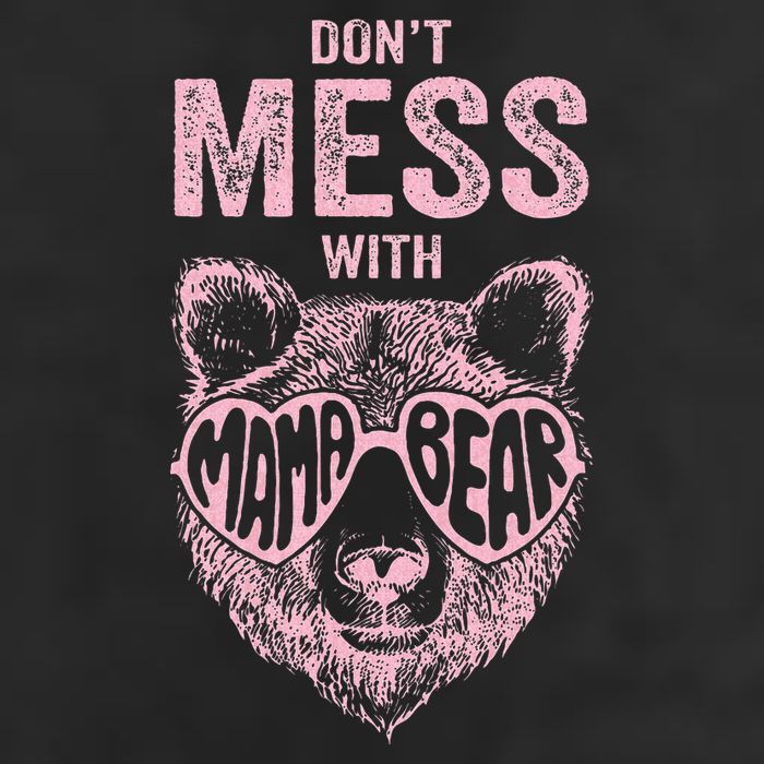 DonT Mess With Mama Bear MotherS Day 7 Panel Mesh Trucker Snapback Hat