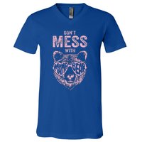 DonT Mess With Mama Bear MotherS Day V-Neck T-Shirt