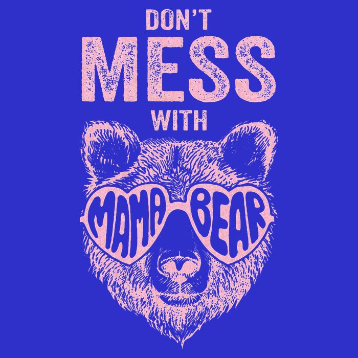 DonT Mess With Mama Bear MotherS Day V-Neck T-Shirt
