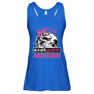 Don't Mess With Mamasaurus You'll Get Jurasskicked Gift Ladies Essential Flowy Tank