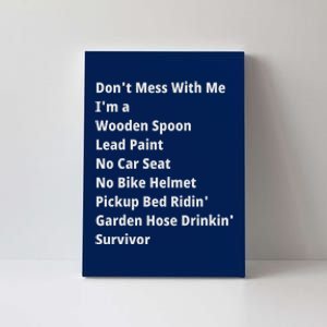 Don't Mess With Me, I'm A Survivor, Motivational Inspiring Quote, Plus Size Canvas