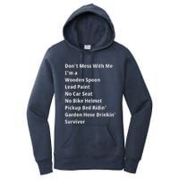 Don't Mess With Me, I'm A Survivor, Motivational Inspiring Quote, Plus Size Women's Pullover Hoodie