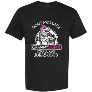 Don't Mess With Grammysaurus You'll Get Jurasskicked Garment-Dyed Heavyweight T-Shirt