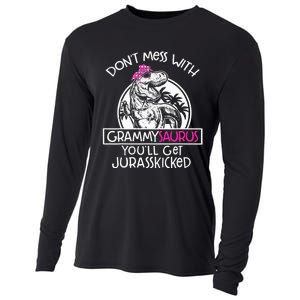 Don't Mess With Grammysaurus You'll Get Jurasskicked Cooling Performance Long Sleeve Crew