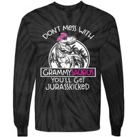 Don't Mess With Grammysaurus You'll Get Jurasskicked Tie-Dye Long Sleeve Shirt