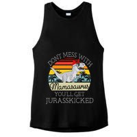 Dont Mess With Mamasaurus Youll Get Jurasskicked Ladies PosiCharge Tri-Blend Wicking Tank