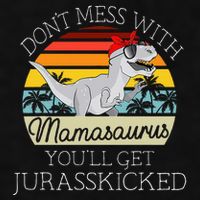 Dont Mess With Mamasaurus Youll Get Jurasskicked Ladies PosiCharge Tri-Blend Wicking Tank