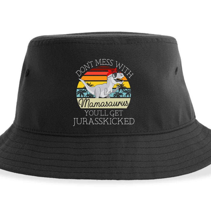 Dont Mess With Mamasaurus Youll Get Jurasskicked Sustainable Bucket Hat